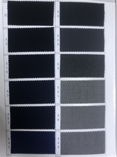 SX-LX 9883 成份：77%T 21%R 2%SP 克重：520g TR彈力斜紋 45度照